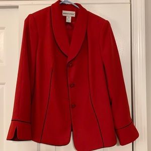 Women’s Red 2-Piece Business Suit